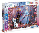 Clementoni: Frozen 2 Brilliant - Puzzle (104pc Jigsaw)