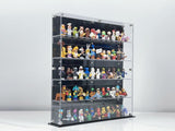 BrickFans Premium 5-Tier Wall Mounted Display Cases for Minifigures - 12 Minifigures Wide