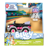 Bluey Basic Vehicle - Pizza Girls Car with Muffin
