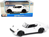 Maisto Special Edition: 1:24 Die-cast Vehicle - 1973 Nissan Skyline 2000 GT-R KPGC110 (White)
