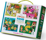 Crocodile Creek: Playful Pets - 4-in-1 Puzzles (24pc,36pc,48pc,72pc Jigsaws)