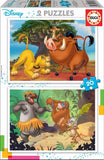 Educa: Animals Lion King and Jungle Book - Puzzles (2x20pc Jigsaws)