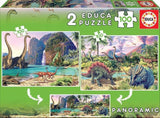 Educa: Dino World - Puzzles (2x100pc Jigsaws)