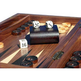 Dal Rossi Backgammon 15" Walnut Burl