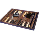 Dal Rossi Backgammon 15" Walnut Burl