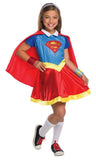 DC Super Hero Girls: Supergirl Girls' Deluxe Costume - (Size 6-8)