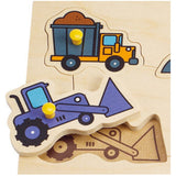 Hape: Construction Site Wooden Peg Puzzle