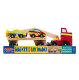 Melissa & Doug: Magnetic Car Loader - Wooden Vehicle Set