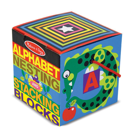 Melissa & Doug: Alphabet - Nesting & Stacking Blocks