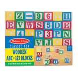 Melissa & Doug: Wooden ABC/123 Blocks Set