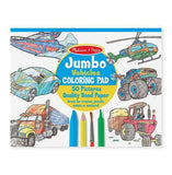 Melissa & Doug: Jumbo Vehicles Colouring Pad