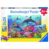 Ravensburger: Colourful Underwater World (2x24pc Jigsaws)