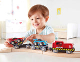 Hape: Race Car Transporter - Railway Playset