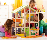 Hape: All Season Wooden Dolls House - Furnished