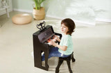 Hape: Learn with Lights Piano with Stool - Black