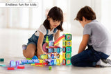 158 Piece Kids Magnetic Building Tile and Marble Run Set