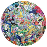 eeBoo: Paradise Garden - Round Puzzle (500pc Jigsaw)