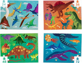 Crocodile Creek: Dinosaurs - 4-in-1 Puzzles (24pc,36pc,48pc,72pc Jigsaws)