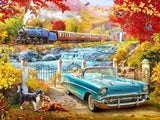 Holdson: Train In Fall - A Road Less Travelled Puzzle (1000pc Jigsaw)
