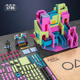 Mega Squid Game Staircase Building Toy Kit - 1707 Pieces