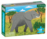 Mudpuppy: African Elephant - Mini Puzzle