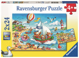 Ravensburger: Seaside Holiday (2x24pc Jigsaws)