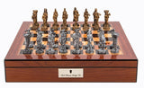 Dal Rossi: Medieval Warriors - 16" Pewter Chess Set (Walnut Finish)