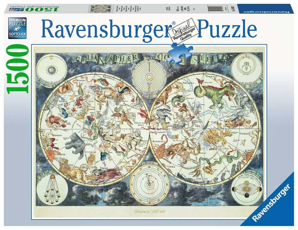 Ravensburger: World Map of Fantastic Beasts (1500pc Jigsaw)