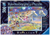 Ravensburger: Brilliant - Unicorn & Butterflies (500pc Jigsaw)