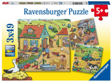 Ravensburger: On the Farm (3x49pc Jigsaws)