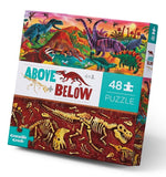Crocodile Creek: Above & Below Puzzle - Dinosaur World (48pc Jigsaw)