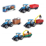 Burago: Holland Friction Farm Tractor - With Trailer (Assorted Designs)