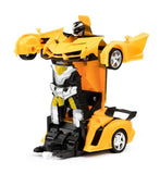 Kogan: 2-in-1 Remote Control Transforming Car (Yellow)