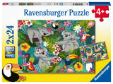 Ravensburger: Koalas & Sloths (2x24pc Jigsaws)