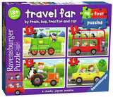 Ravensburger: My First Puzzles - Travel Far by Train, Bus, Tractor and Car