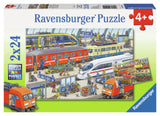 Ravensburger: Busy Train Station (2x24pc Jigsaws) (48pc)