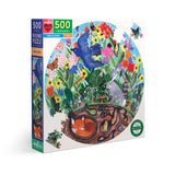 eeBoo: Round Puzzle - Rewilding (500pc Jigsaw)
