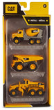 CAT: Metal 3 Pack - Concrete Mixer/ Dump Truck/Grader