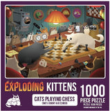 Exploding Kittens: Cats Playing Chess (1000pc Jigsaw)