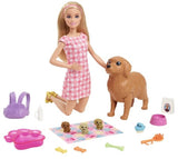 Barbie: Doll & Pets Playset - Blonde