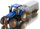 Siku: 8607 1:32 New Holland T8.390 - with Ifor Williams (Muddy)