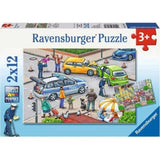 Ravensburger: Blue Lights on the Way (2x12pc Jigsaws)