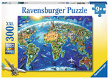 Ravensburger: World Landmarks Map (300pc Jigsaw)