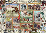 Stamp & Collage: Horses (1000pc Jigsaw)
