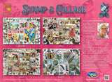 Stamp & Collage: Horses (1000pc Jigsaw)
