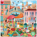 eeBoo: Venice Open Market (1000pc Jigsaw)