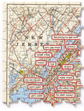 New York City Map (1000pc Jigsaw)