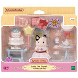 Sylvanian Families: Party Time Playset - Tuxedo Cat Girl