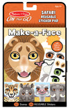 Melissa & Doug: Make a Face Reusable Sticker Pad - Safari