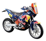 Bburago: 1:18 Diecast Vehicle - Red Bull KTM Bike (Dakar Rally)